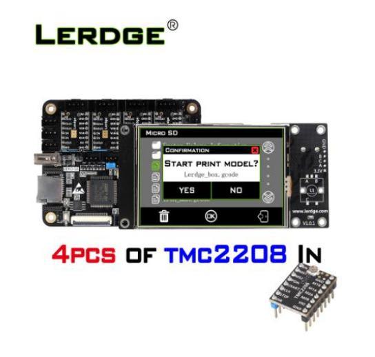 Материнская плата LERDG-X TMC2208 ARM 32-битная для 3D-принтера  с 3,5-дюймовым сенсорным экраном