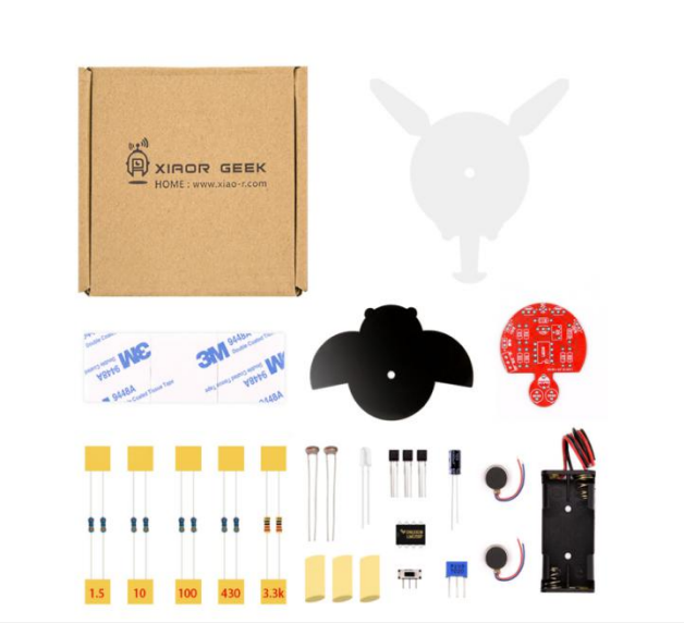 Светочувствительный робот Firefly в бумажной коробке DIY (без аккумулятора)
