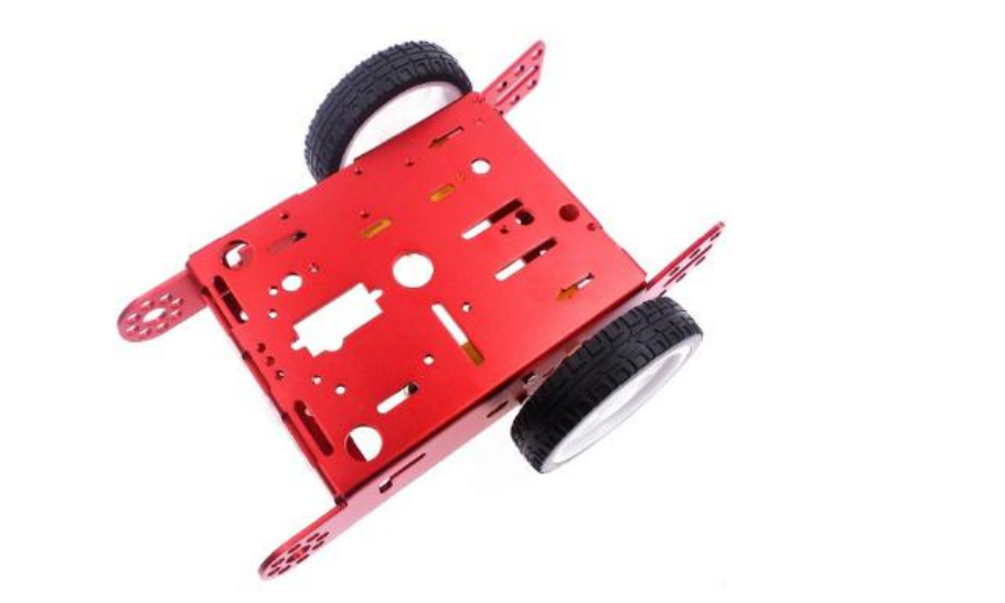Красный алюминиевый комплект шасси 2WD для умного робота DIY