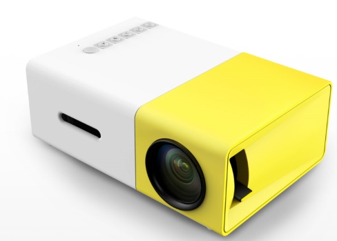Портативный проектор YG-300 желтый цвет