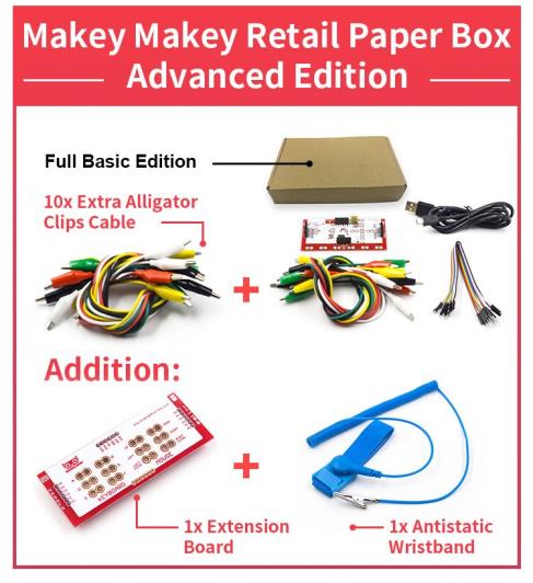 Улучшенный Набор Makey Set без логотипа в картонной упаковке