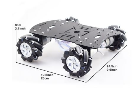 Шасси для сборки робота Moebius 4WD 80mm  c омнивилами