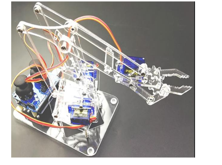 Прозрачный акриловый робот-манипулятор DIY с механической рукой (без сервопривода и платы)