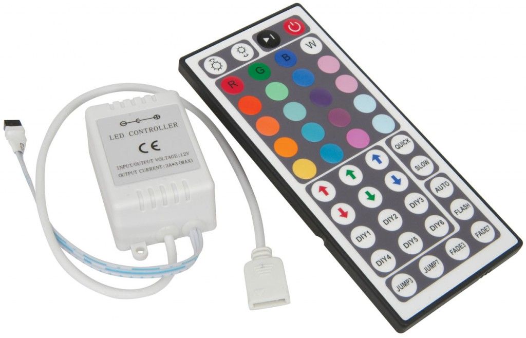 Контроллер светодиодной ленты RGB (44 кнопки/12V)