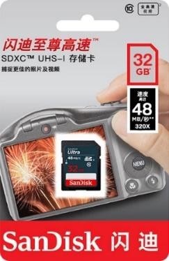 SanDisk SD-карта Ultra 32G Class10 48 МБ / с
