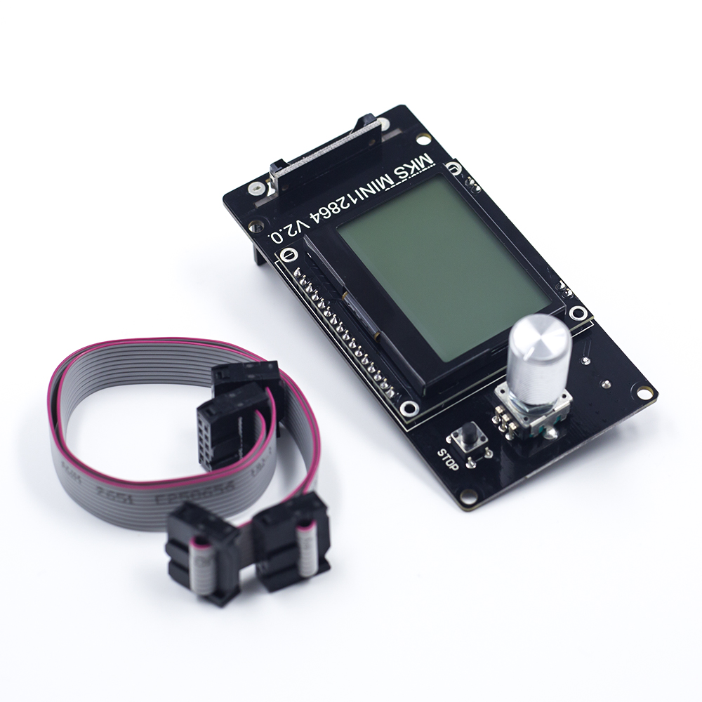 Правосторонняя вставка для 3d принтера Reprap LCD MKS MINI12864LCD mini 12864 smart display Reprapdiscount controller Full Graphic для материнской платы