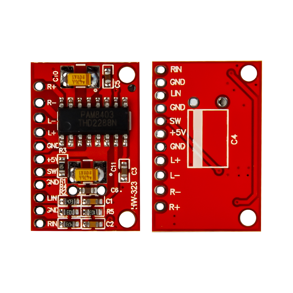 Мини цифровой аудио усилитель PAM8403, 2*3Вт 5в