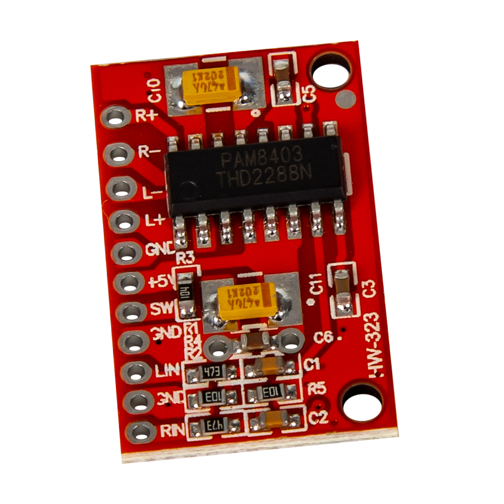 Мини цифровой аудио усилитель PAM8403, 2*3Вт 5в