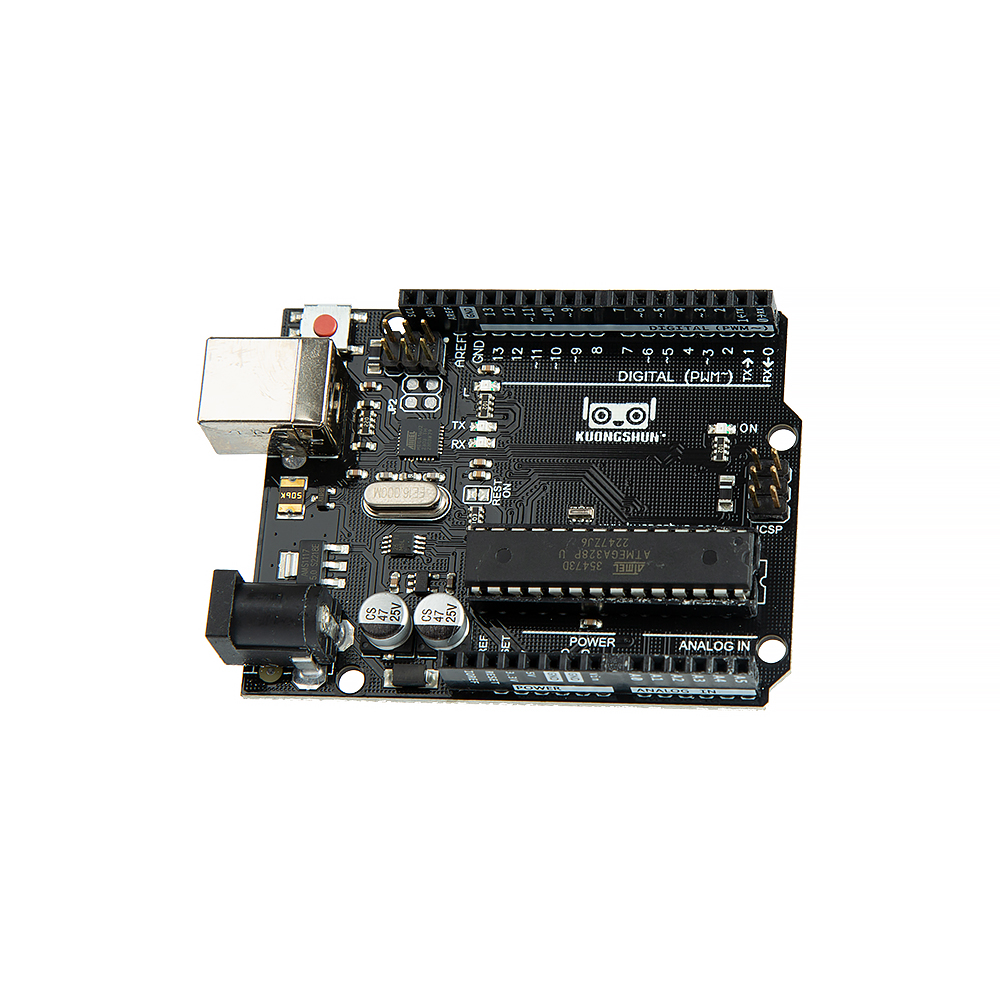 Контроллер Arduino UNO R3 KUONGSHUN DIP Atmega328P, с кабелем