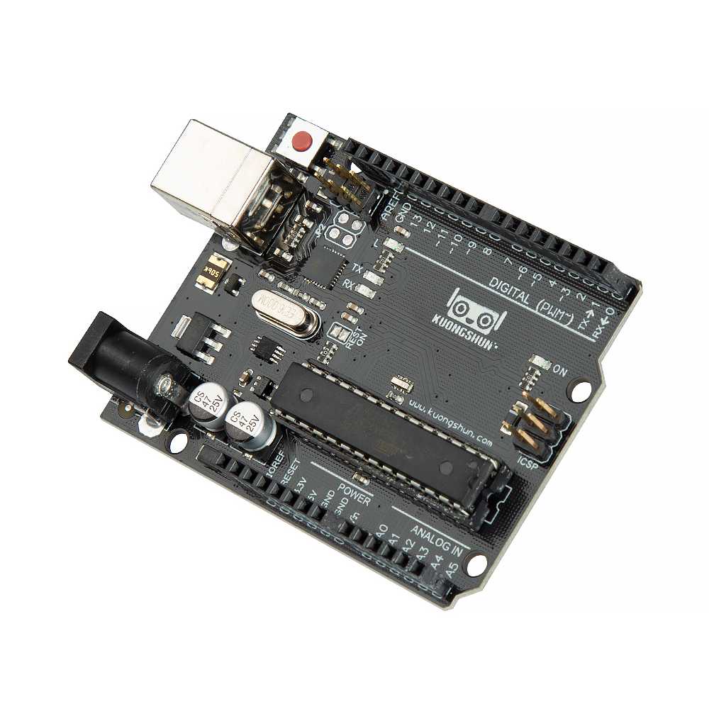 Контроллер Arduino UNO R3 KUONGSHUN DIP Atmega328P, с кабелем