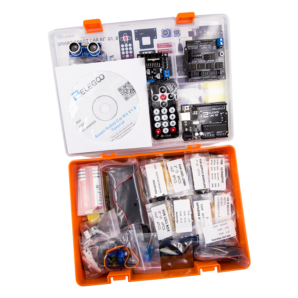 Набор для сборки умного колёсного робота на основе Arduino UNO R3