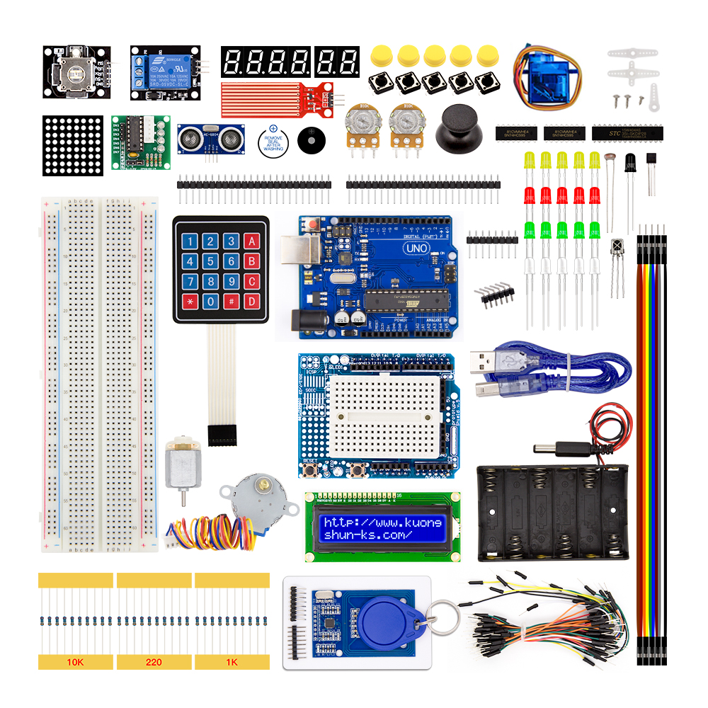 Набор Arduino UNO R3 DIP c держателем на шесть батареек