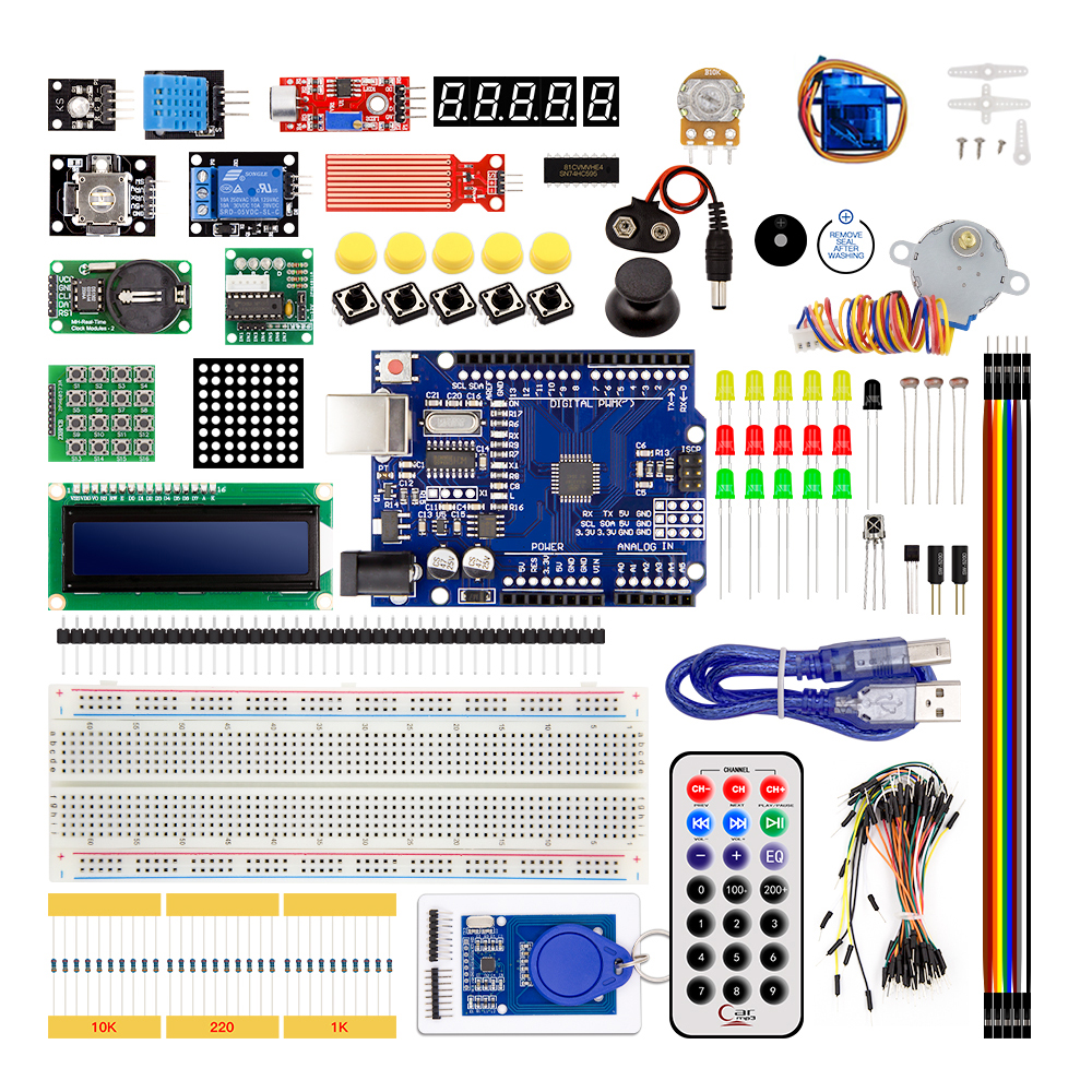 Стартовый набор Arduino UNO R3 CH340 E1 RFID без батареи 