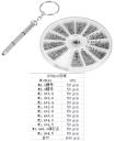 Набор винтов для ремонта очков с отверткой 600 штук