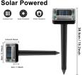 Большой квадратный ультразвуковой отпугиватель кротов (солнечная батарея)