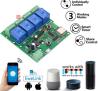 4-канальный Wi-Fi-модуль управления (5-32В, интеллектуальный таймер, дистанционное управление)