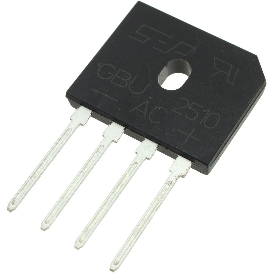 GBU2510, Выпрямительный мост, 25А 1000В, корпус GBU