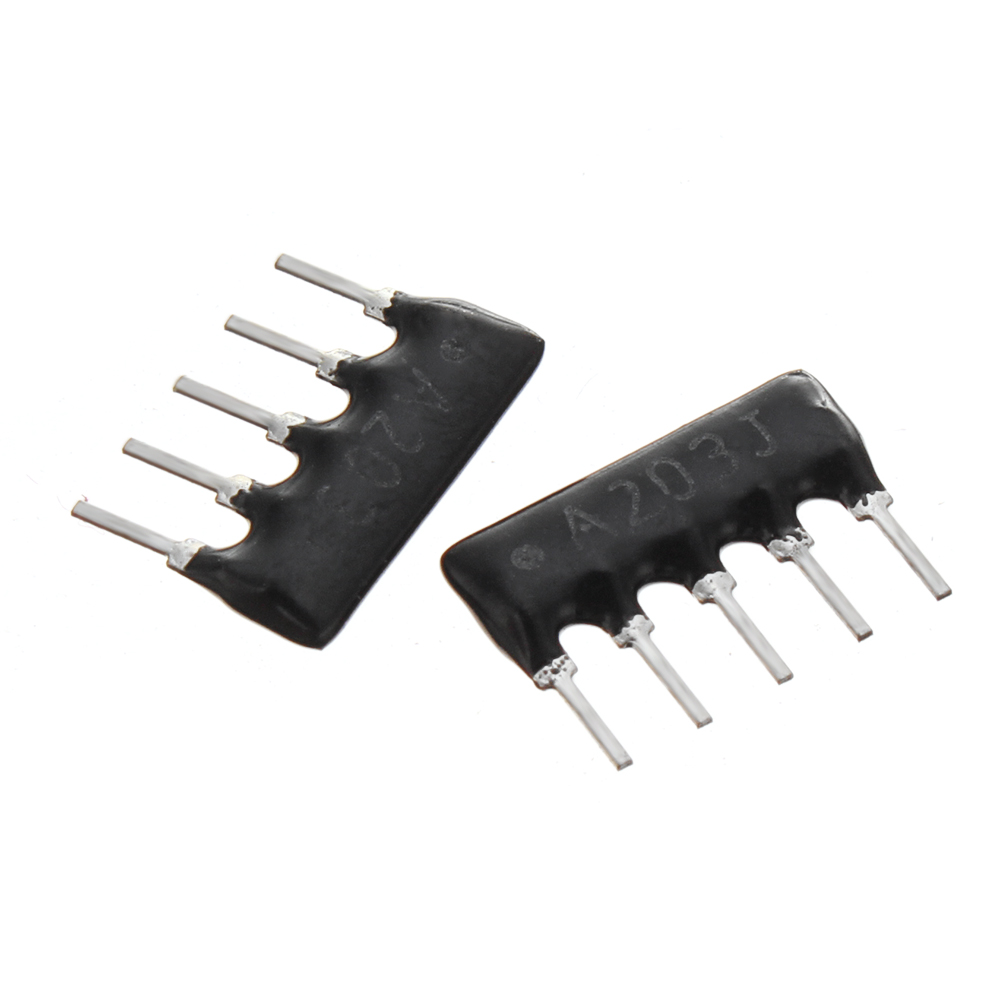 A203J, Резисторный массив, 20 кОм, [5P, шаг 2,54 мм]