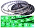 Светодиодная лента 5050 SMD (зеленый, гибкая, 12В, 60 LED/м, 5 метров, водонепроницаемая)