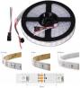 Адресная светодиодная лента WS2812B RGB5050 (белая, гибкая, 5В, 30 LED/м, 5 метров, IP67, водонепроницаемая)