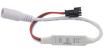 Мини-контроллер LED WS2811/WS2812B (3 кнопки, 5-24В, разъем DC5.5*2.1 белый)