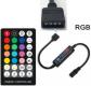 Контроллер RGB LED ленты 5050 (28 кнопок, 4PIN, 5-24В, без аккумулятора)
