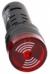 Сигнальный светильник со встроенным зуммером AD16-16SM (AC/DC12В, 16мм, LED, красный)