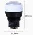 Взрывозащищенный индикатор BD0803 (AC/DC24-36В, 30мм, антикоррозийный, LED, белый)