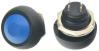 Синяя водонепроницаемая кнопка PBS-33B (12 мм, 2 контакта, самовозврат, мини, круглая)