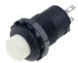 Белая кнопка DS-428 (12 мм, 2 контакта, самоблокирующаяся, ВКЛ-ВЫКЛ)