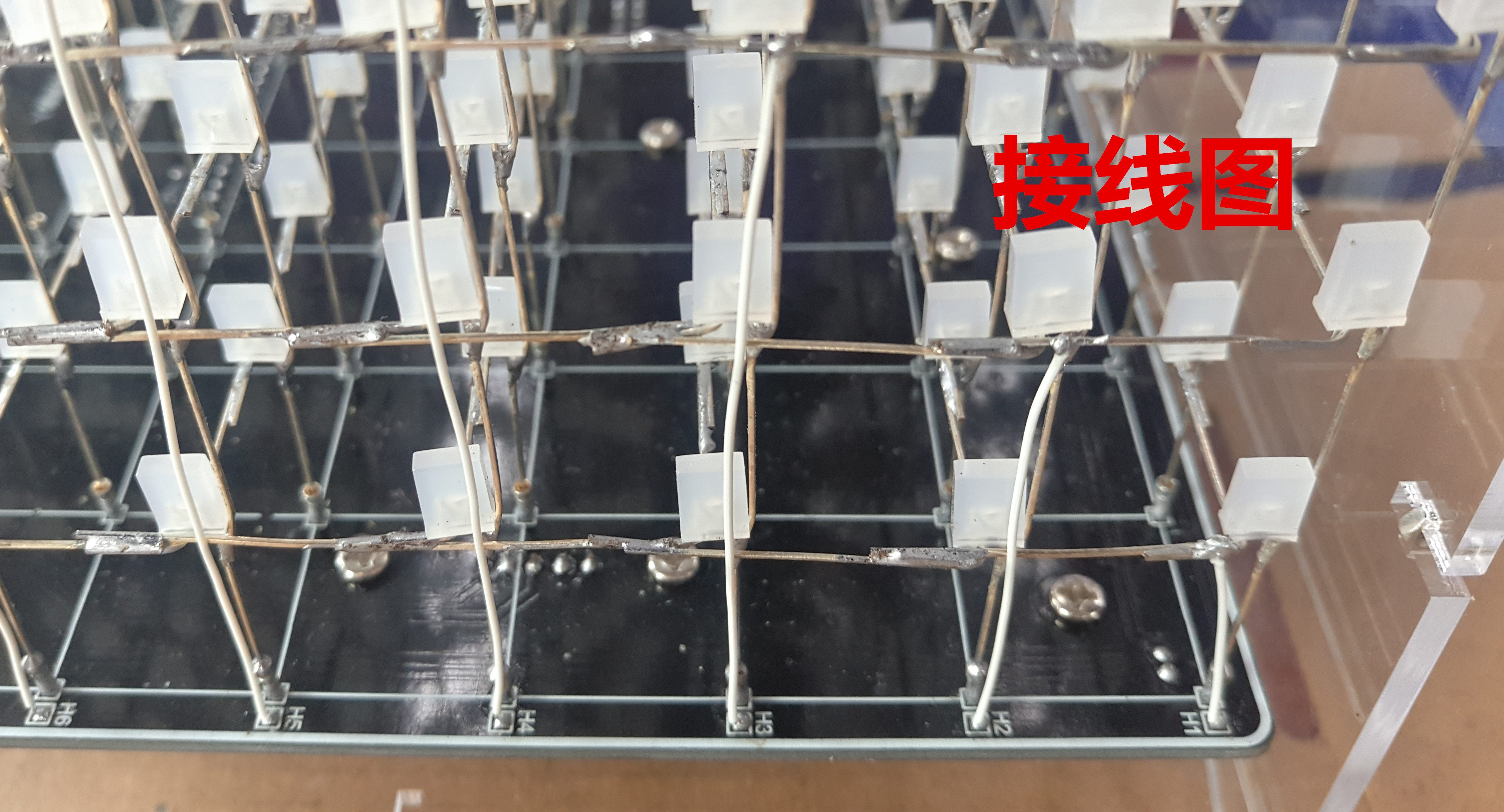 DIY набор для сборки светодиодного музыкального куба, с батарейкой в комплекте