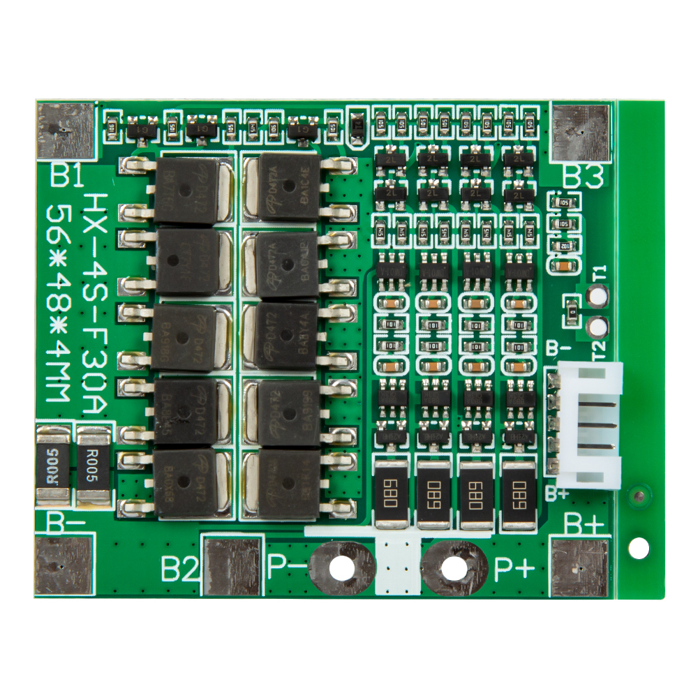 Плата защиты (BMS) для 3 аккумуляторов 18650, 14.8/16.8в 30A