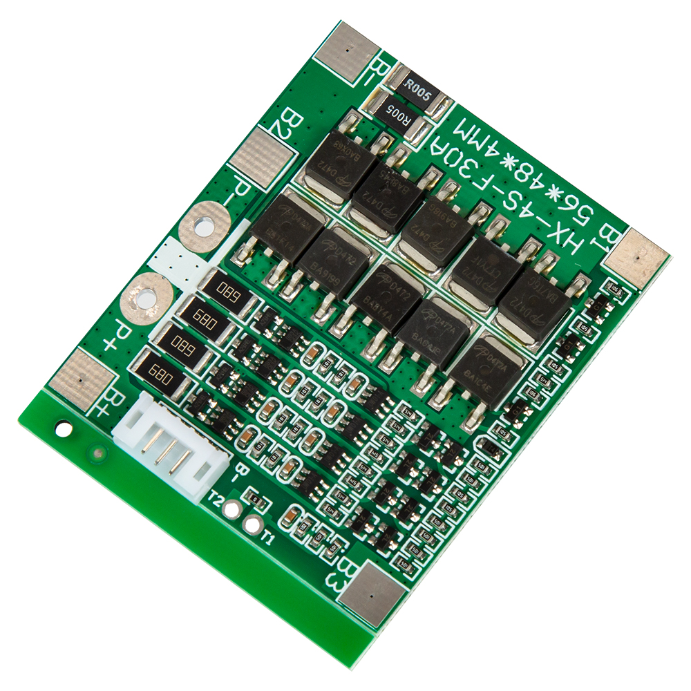 Плата защиты (BMS) для 3 аккумуляторов 18650, 14.8/16.8в 30A