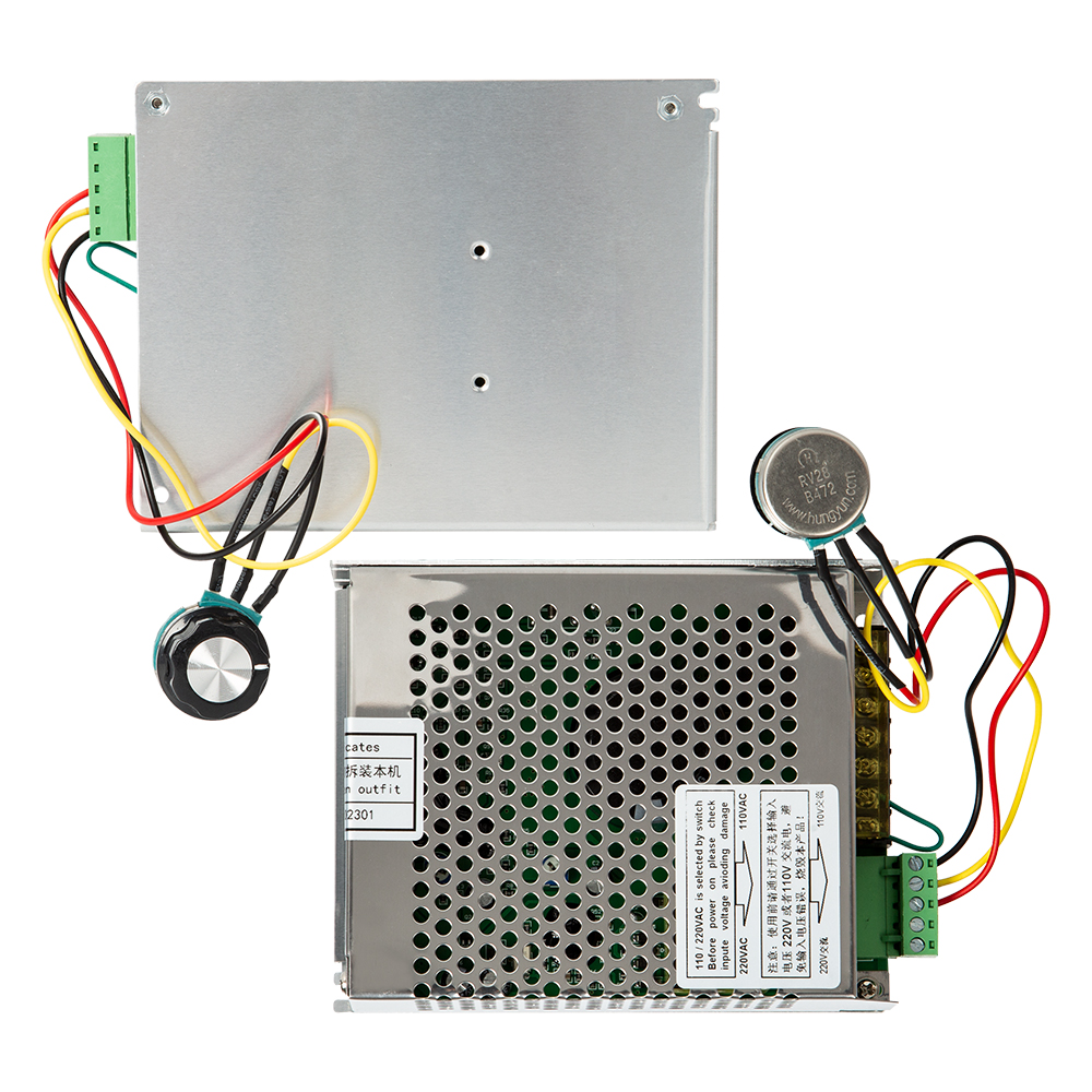 Мотор для ЧПУ станка, 500 Вт, сзажимами диаметром 52 мм, блоком питания и регулятором скорости 12000 об/мин, без ER11