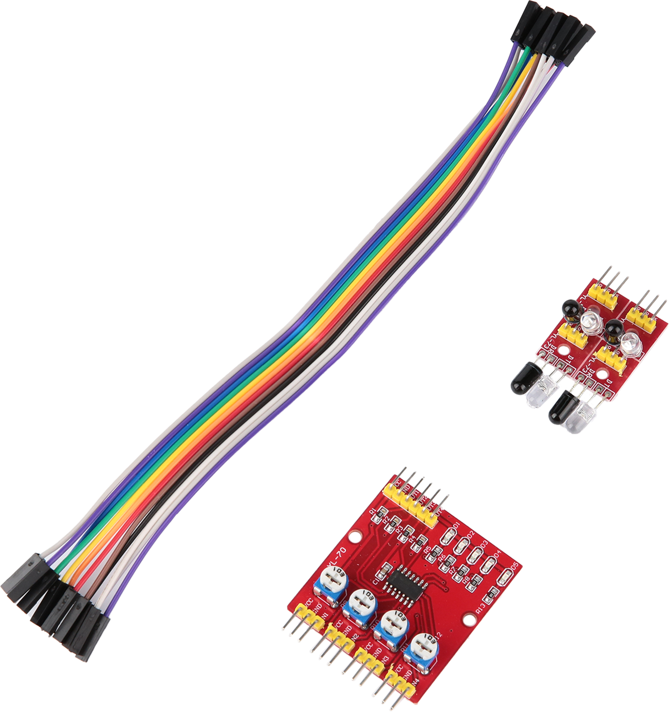 Модуль слежения за линией четырехканальный