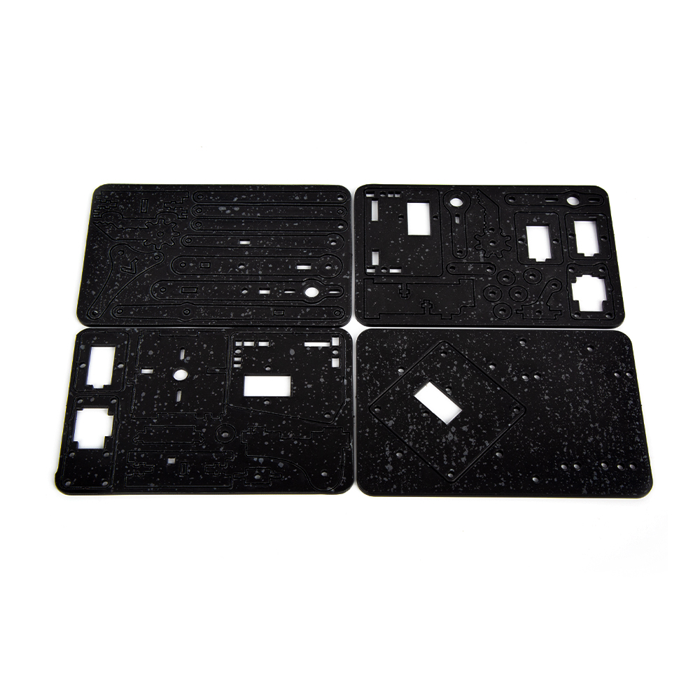 Черный акриловый робот-манипулятор DIY, механическая рука (без сервопривода и платы)