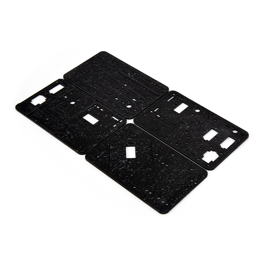 Черный акриловый робот-манипулятор DIY, механическая рука (без сервопривода и платы)