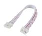 Двусторонний коннектор PH2.0 4P Female (прямой, красный и белый провод, 1007 26AWG, 10 см)