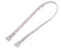 Двусторонний коннектор PH2.0 4P Female (прямой, красный и белый провод, 1007 26AWG, 30 см)
