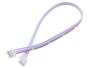 Двусторонний коннектор PH2.0 3P Female (прямой, красный и белый провод, 1007 26AWG, 50 см)