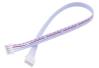 Двусторонний коннектор PH2.0 4P Female (прямой, красный и белый провод, 1007 26AWG, 50 см)