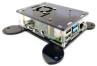 Корпус для Raspberry Pi 4B (акриловый, черный, совместим с вентиляторами 3007/3010)