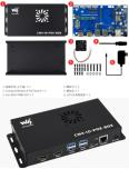 Мини-компьютер Waveshare PoE (Type A, на базе Raspberry Pi CM4, без модуля) + адаптер 12V 2A US вилка