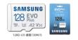Карта памяти Micro SD Samsung EVO Plus (128 Гб, 130 МБ/с, U3, A2, V30)