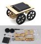 Деревянная Солнечная Машинка DIY Модель 2 (DIY, дерево, солнечная батарея, китайская спецификация)