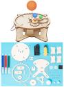DIY Деревянный STEM Конструктор Электрический Глобус R-21B (DIY, дерево, STEM, инженерия, китайская спецификация)