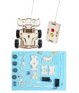 DIY Деревянный STEM Конструктор Машинка с Пультом ДУ C-20H (DIY, дерево, STEM, радиоуправление)