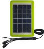 Солнечная панель поликристаллическая 3Вт 6В зеленая (230х140 мм, DIY портативная влагозащищенная для телефона)