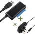 Кабель для внешнего жесткого диска SATA (7+15 пин) - USB 3.0 (британская вилка)