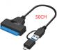 Кабель для внешнего жесткого диска SATA 3.0 - USB 3.0/Type-C 2-в-1 (длина 20 см)